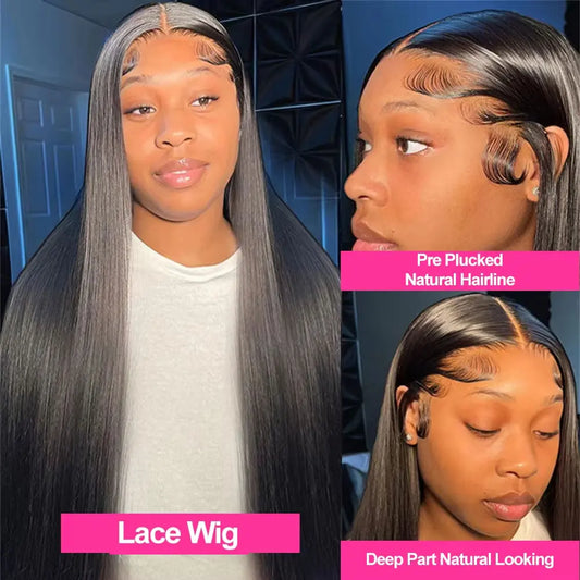 200%,250% Density Bone Straight Human Hair Wig