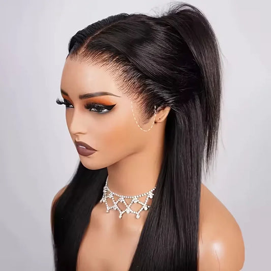 360 HD Lace Glueless Straight Human Hair Wig