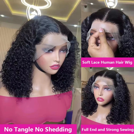 13x4 Brazilian Water Wave Short HD Lace Wig