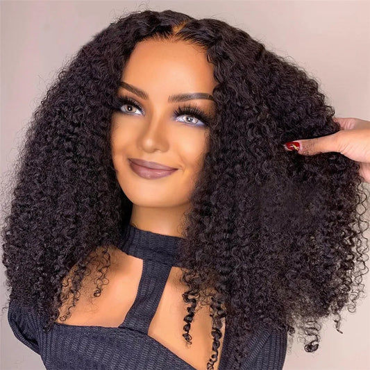 6x5 HD Lace Glueless Kinky Curly Wig