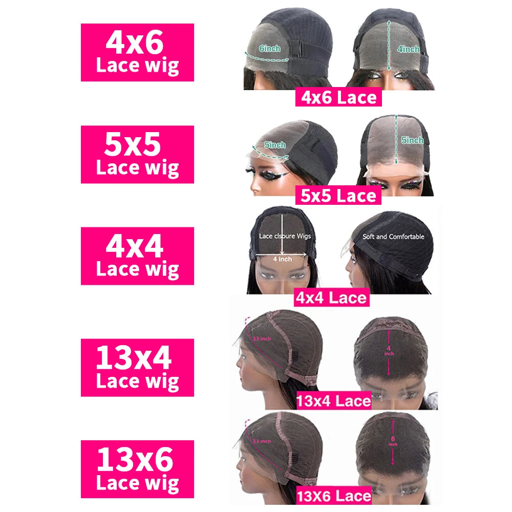 Luxury Bone Straight HD Lace Wig – 24~34”