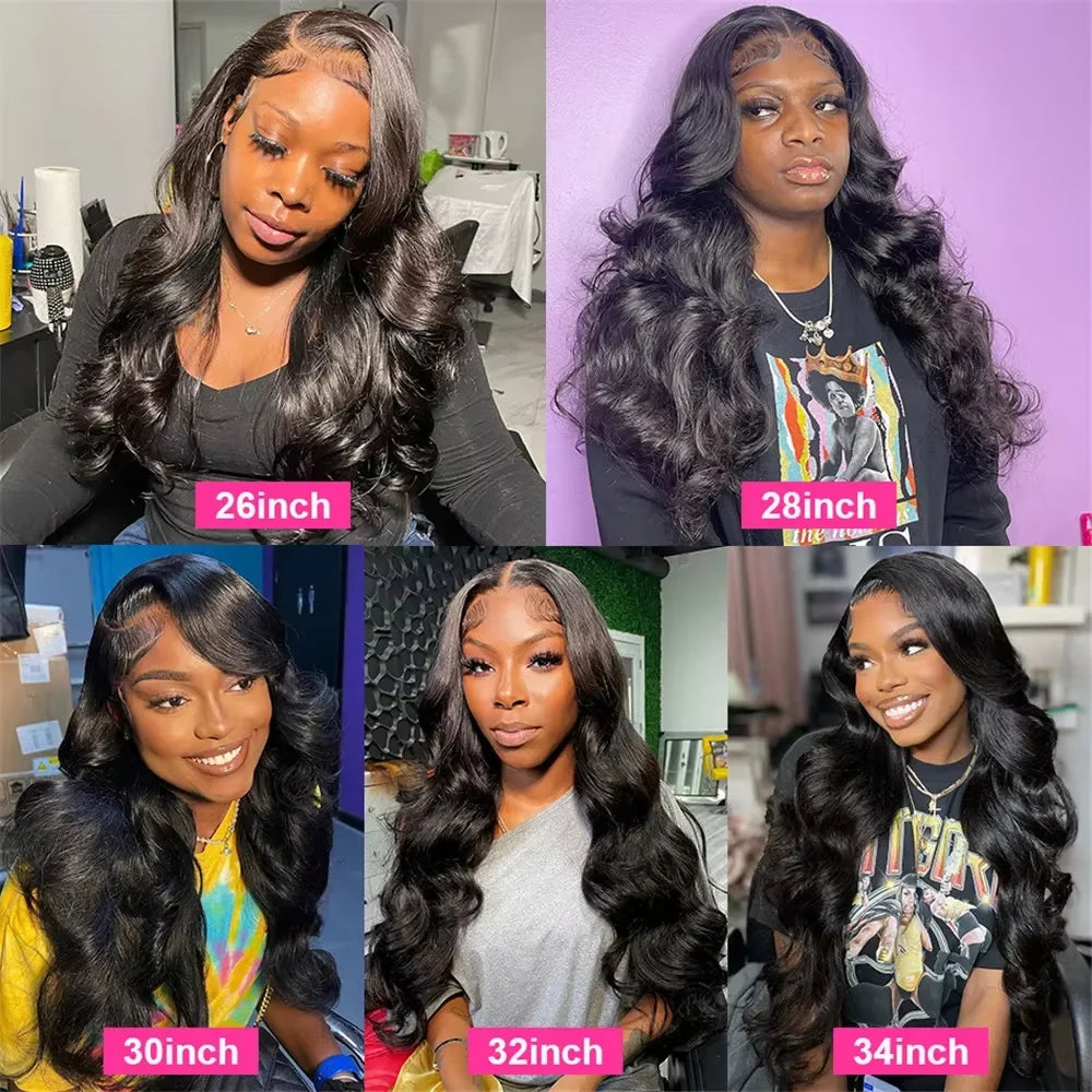HD Transparent Body Wave Lace Frontal Wig – Brazilian Virgin Human Hair