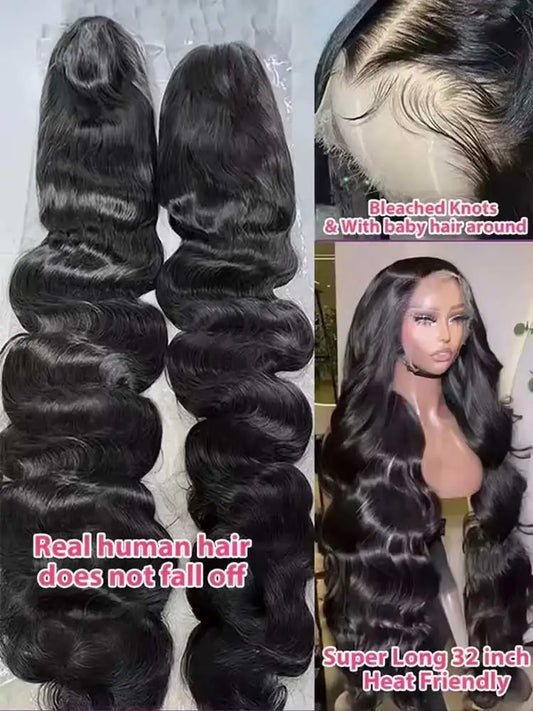 20-28” 250% Glueless Body Wave HD Lace Wig