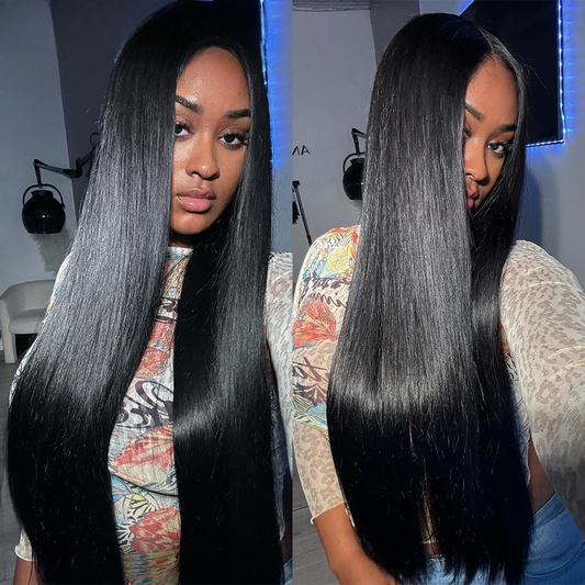 Ultra Long HD Lace Straight Human Hair Wig