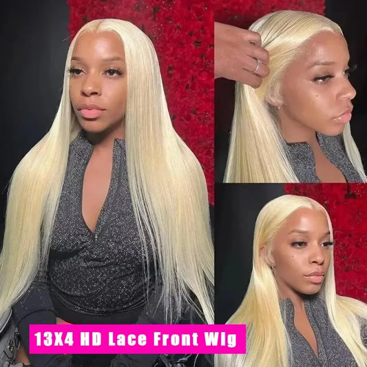 613 Blonde 13X4 HD Straight Lace Frontal Wig