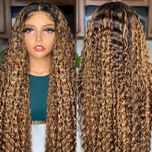 13x6 HD Lace Highlight Curly Wig