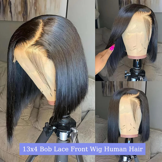 Straight Bob Lace Wig – Brazilian Remy Human Hair