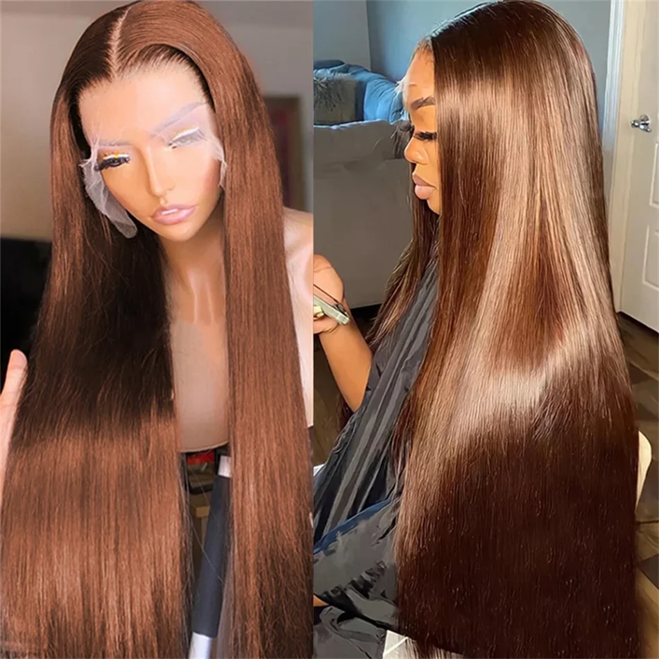 Luxury Chocolate Brown HD Lace Frontal Wig