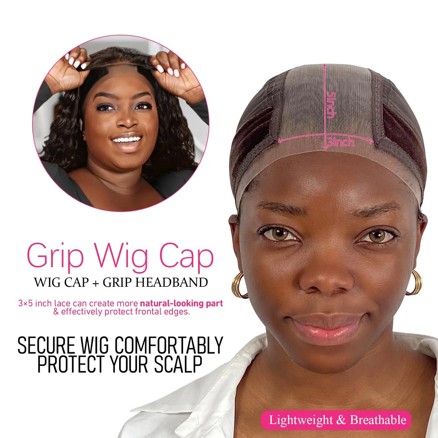 Velvet Lace Wig Grip Headband