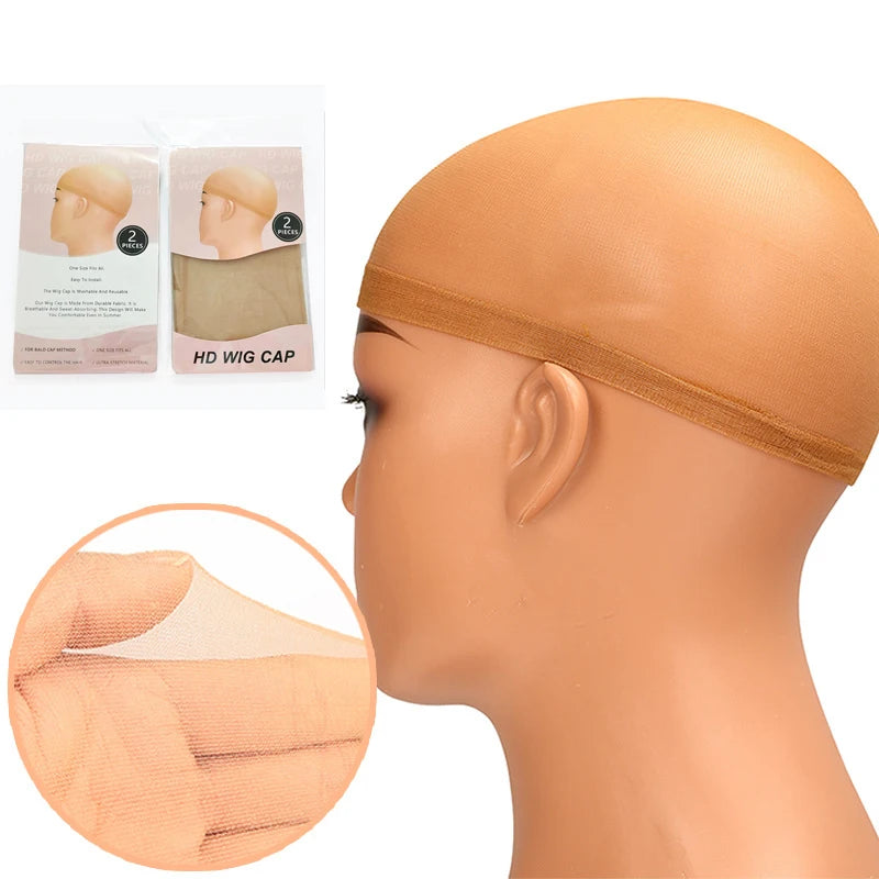 Wig Hair Net – Breathable & Secure Fit (2-Pack)