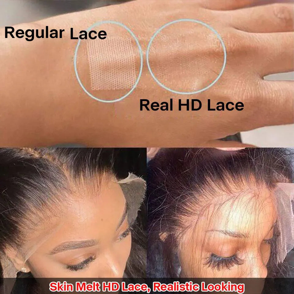 Luxury Bone Straight HD Lace Wig – 24~34”