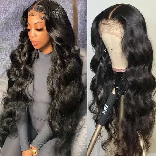 HD Transparent Body Wave Lace Frontal Wig – Brazilian Virgin Human Hair