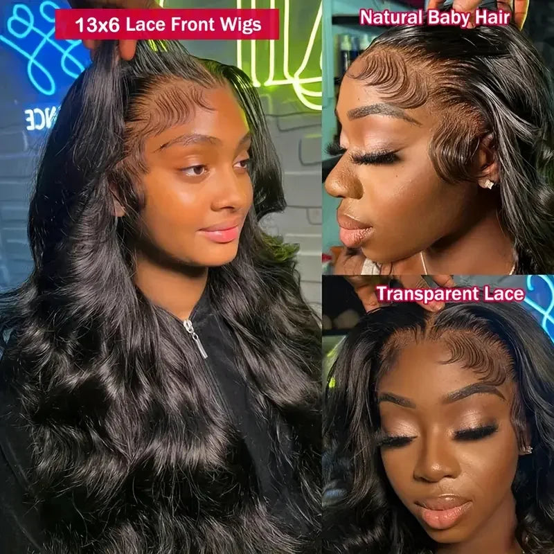 HD Transparent Body Wave Lace Frontal Wig – Brazilian Virgin Human Hair