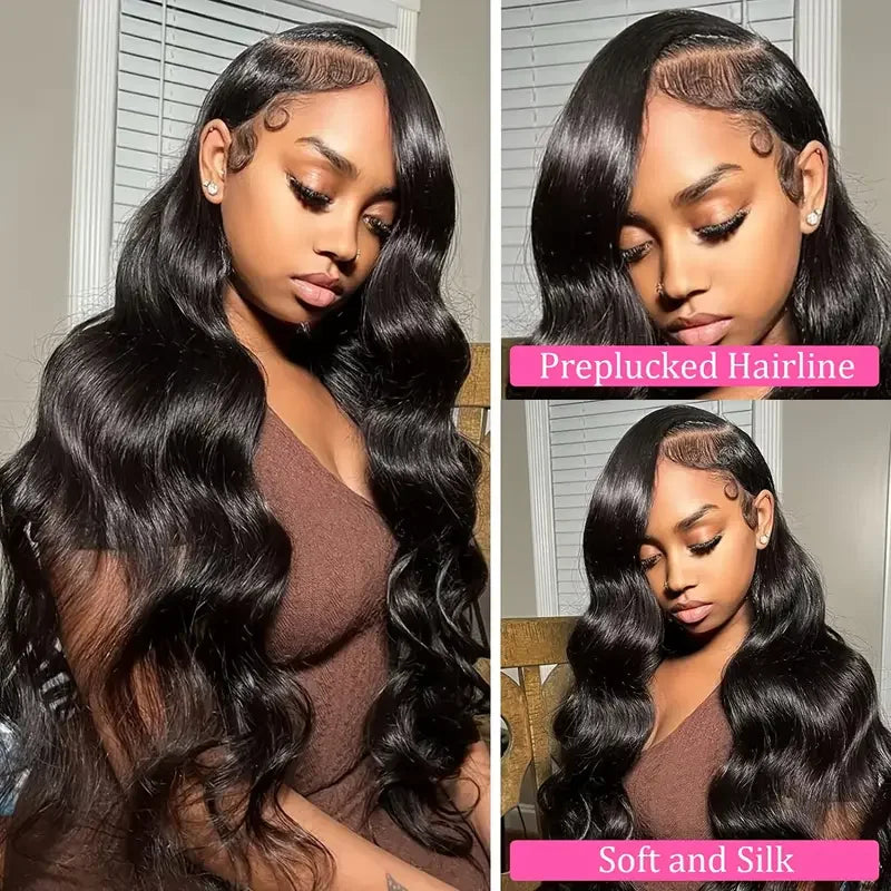 HD Transparent Body Wave Lace Frontal Wig – Brazilian Virgin Human Hair