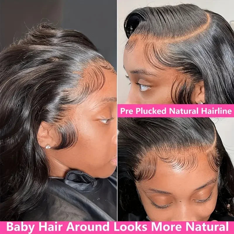 HD Transparent Body Wave Lace Frontal Wig – Brazilian Virgin Human Hair