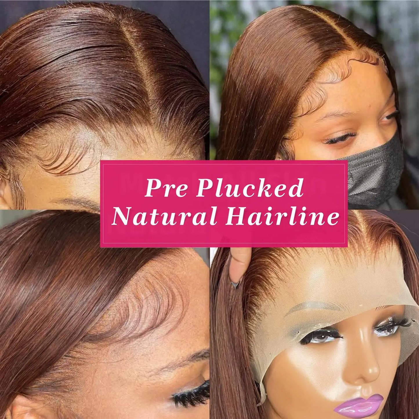 Luxury Chocolate Brown HD Lace Frontal Wig