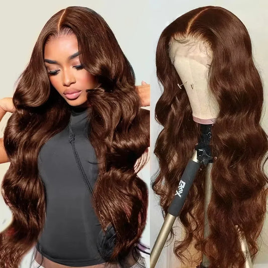 Chocolate Brown Body Wave HD Lace Wig (13x4)