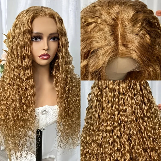Honey Blonde Deep Wave Wig (HD Lace)