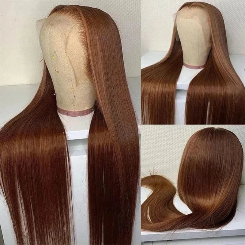 Luxury Chocolate Brown HD Lace Frontal Wig