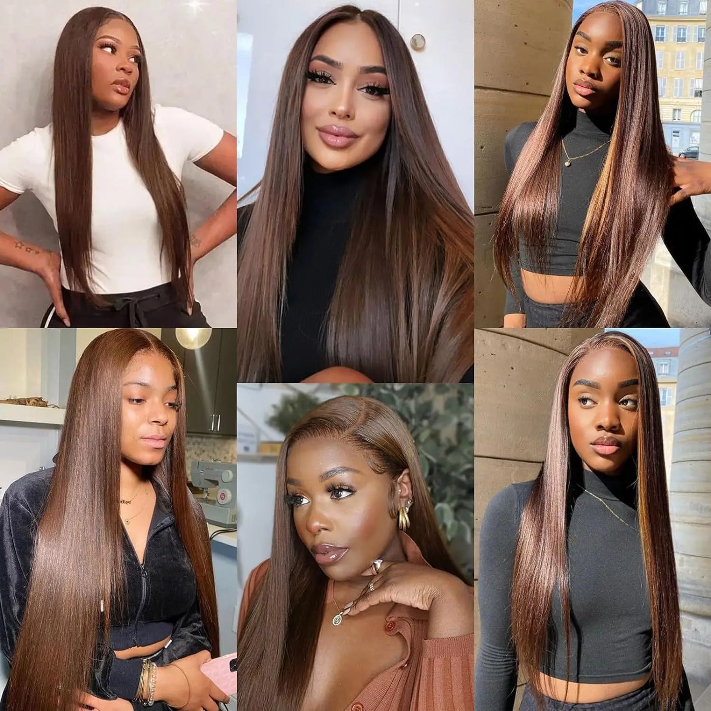 Luxury Chocolate Brown HD Lace Frontal Wig