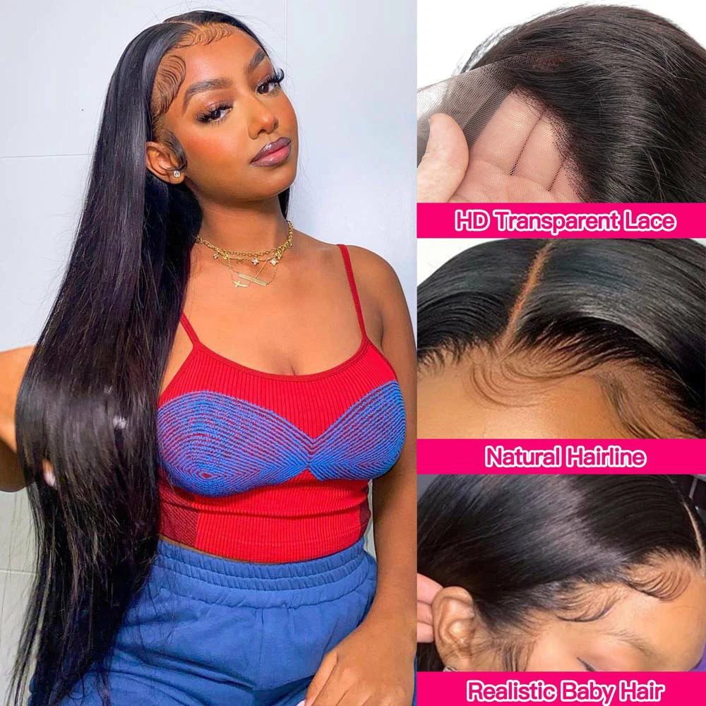 26-38” Straight HD Lace Wig 13x4