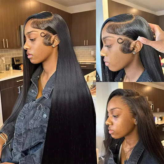 Luxury 30” Bone Straight Lace Front Wig